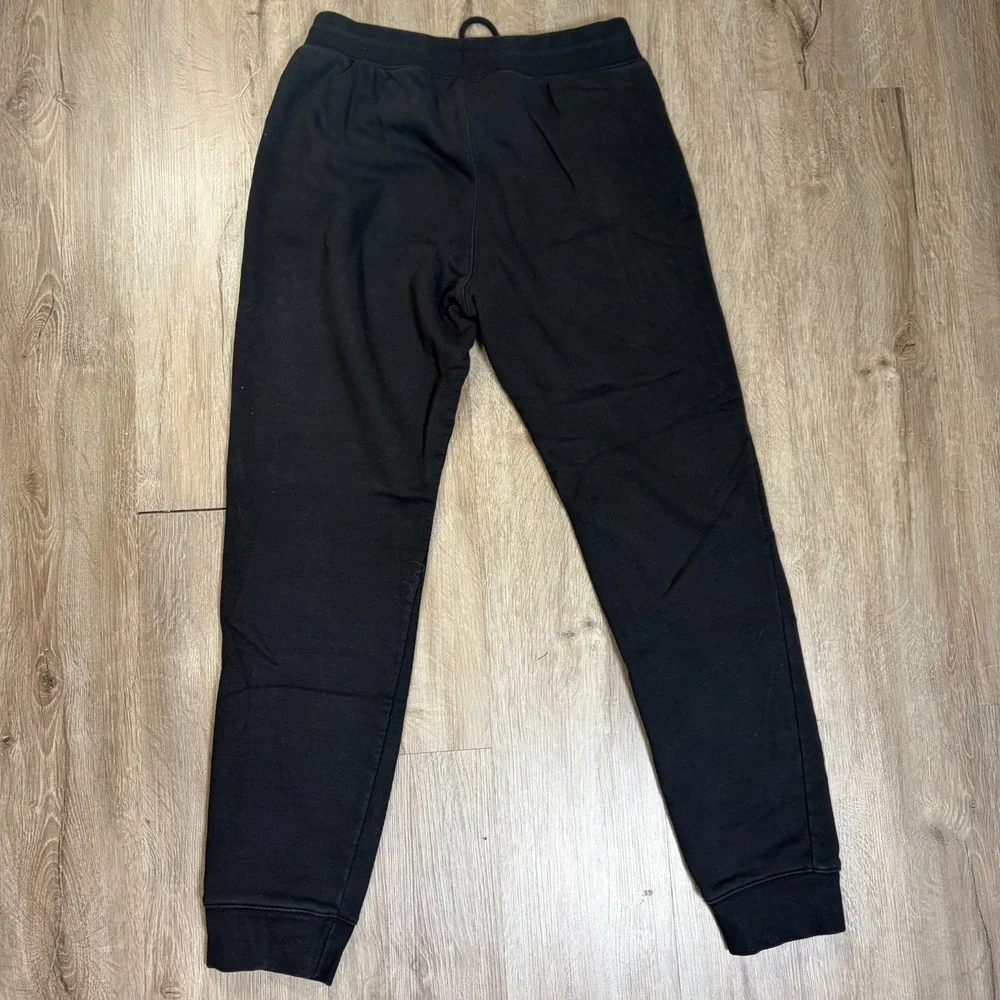 Adidas Essentials Cuff Sweat Pants Jogger Black Mens Medium IR779 Fleece - Picture 2 of 5